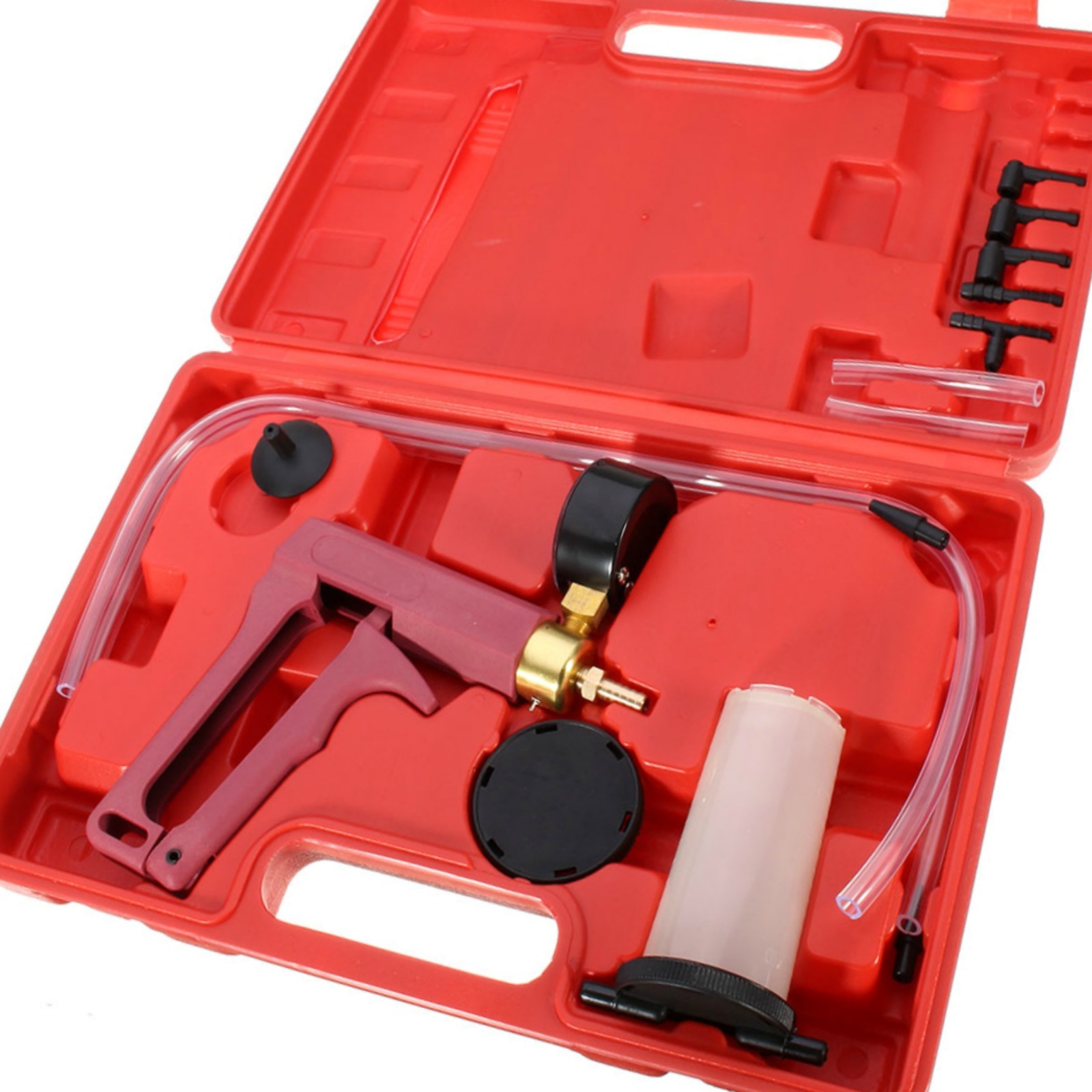 Hand Held Brake Bleeder Tester Set Bleed Kit Vacuum Pump Car Motorbike