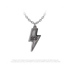Image of AC/DC - FLASH LOGO - PEWTER PENDANT - BRAND NEW - MUSIC PP524
