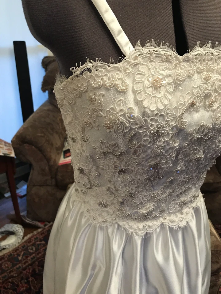 Alyce Designs Wedding Dress Size 8 Waist-floor 40” C12pix4size/detail.MAKE OFFER - Image 2 of 4