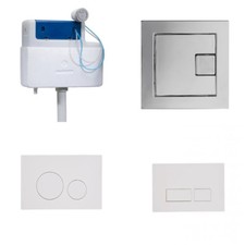 Dual Flush Compact Air Concealed Cistern Back to Wall Choice Of Flush Plates