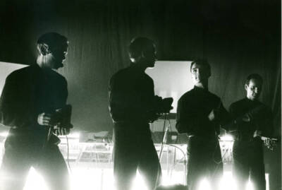 Ralf Hutter Florian Schneider Wolfgang Flur Karl Bartos Kraftwerk 1981 PHOTO 3