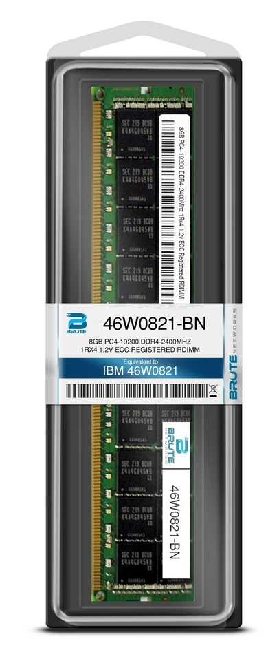 46W0821 - IBM Compatible 8GB PC4-19200 DDR4-2400Mhz 1Rx4 1.2v ECC RDIMM - Image 3 of 3
