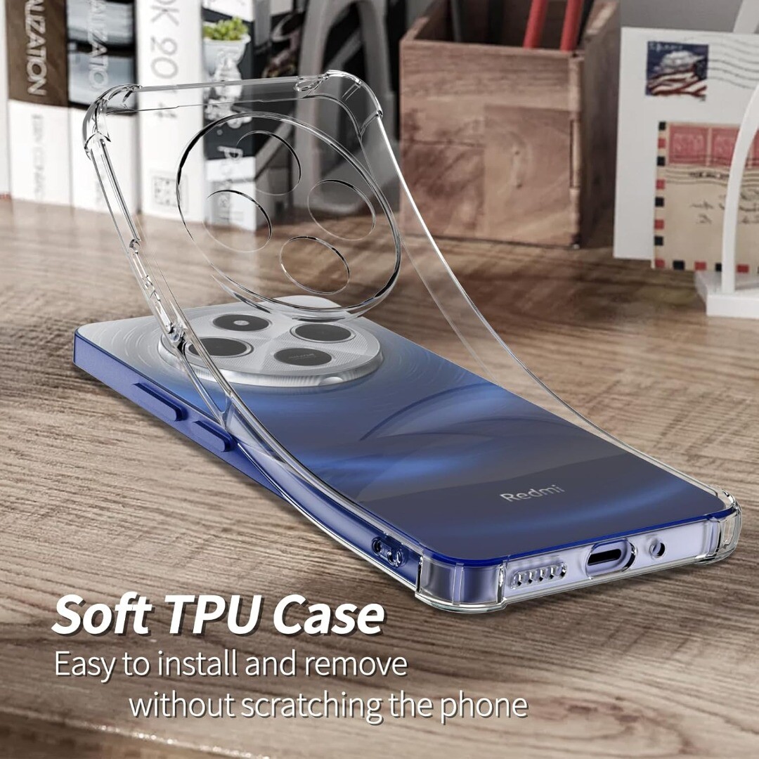 Custodia Per Xiaomi Redmi 14C / POCO C75,Anello Corazza Anti - Foto 6