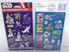 American Greetings 2-Pack Stickers Disney Star Wars Leia Chewbacca Luke 90 Pcs