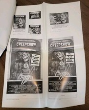 Creepshow Ad Slick Press Book Full Uncut!