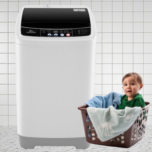 Portable Washing Machine 15.6LBS Full Automatic Spin Washer Built-in Drain Pump