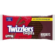 Twizzlers Twists Hershey's Chocolate Licorice Candy (Pack of 10)