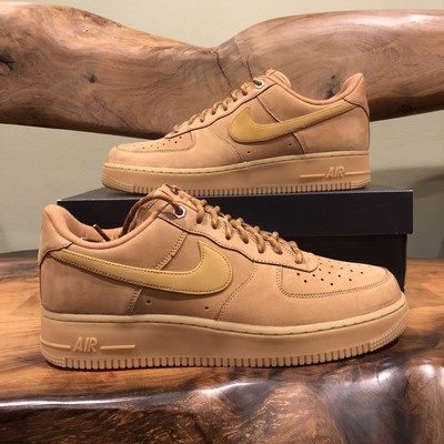 NEW Nike Air Force 1 Low â07 WB 2019 Flax Size 10.5 Wheat Gum CJ9179-200 Suede | eBay