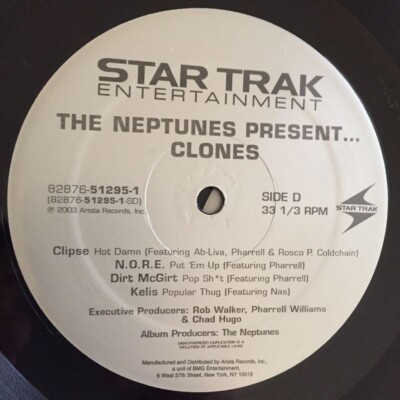 THE NEPTUNES - CLONES 2LP レコード2003 USオリジ THE Neptunes Present Clones 12 Black Vinyl 2LP 2003 US Jay-Z NAS