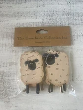 Sheep Ornaments With Hanger 4/bag Primitive Farmhouse Decor