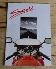 SUZUKI Motorcycle Range 1986 Sales Brochure. GSXR1100, GSXR750, RG250