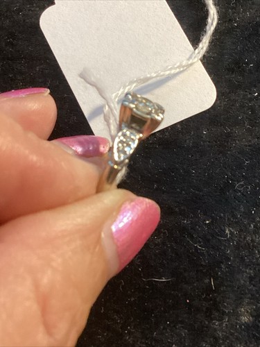 Vintage Estate 14K White Gold Diamonds Wedding Set Size 4.5 - Picture 6 of 16