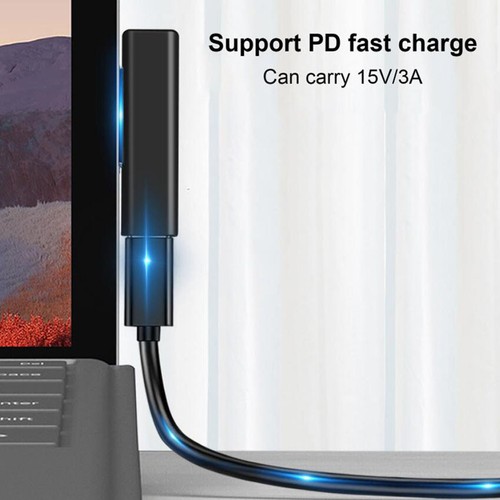 For Microsoft Surface Pro 6/5/4/3 Charging Adapter PD To USB-C Type C Female A+ - Photo 8 sur 11