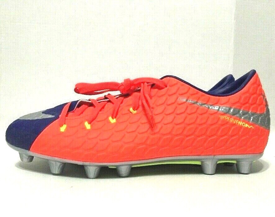 Nike Hypervenom Phelon 3 III HG Hard Ground Soccer Cleats Orange