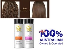 PURC 8 Straightening Treatment Curly Hair Brazilian Keratin Shampoo 100ml set
