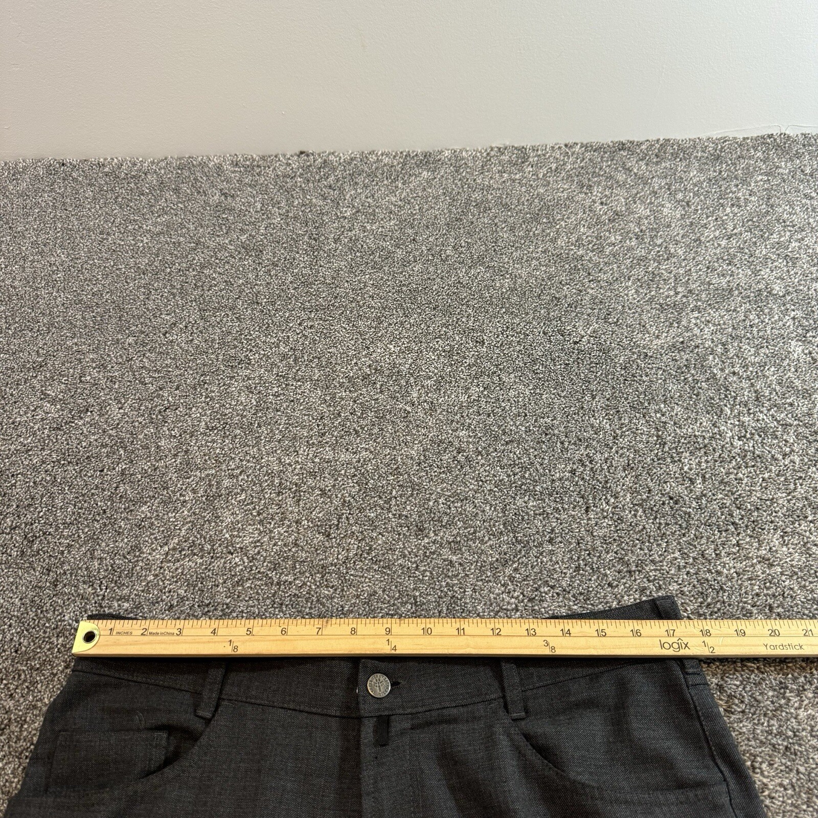 Pal Zileri Mens Charcoal Stretch Chino Casual Pants 36x30 Italy 52 image 8