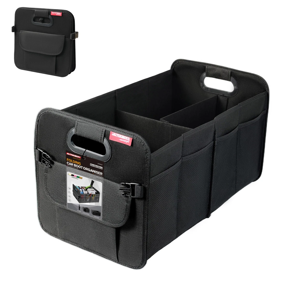 flintronic Rete Bagagliaio Auto, Rete Elastica Con 4 Ganci, Rete per Auto Portaoggetti Bagagliaio, 60 * 40cm, per Truck Tronco Reti Car, SUV