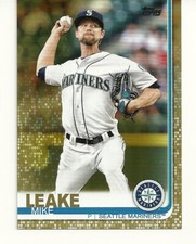  2019 TOPPS BASEBALL - MIKE LEAKE - GOLD PARALLEL - #27 - MARINERS - 1985/2019