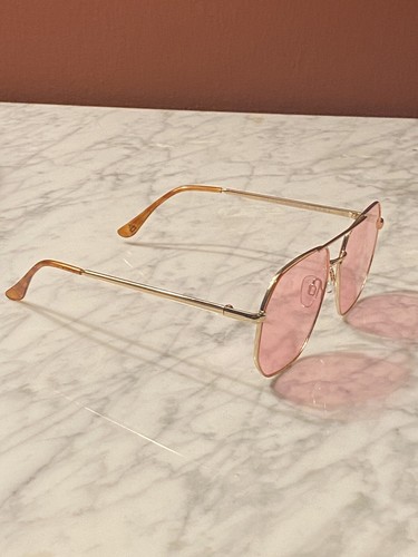Occhiali da sole Aire Corvus Aviator tono oro metallo bordo intero rosa non polarizzati - Foto 5 di 9