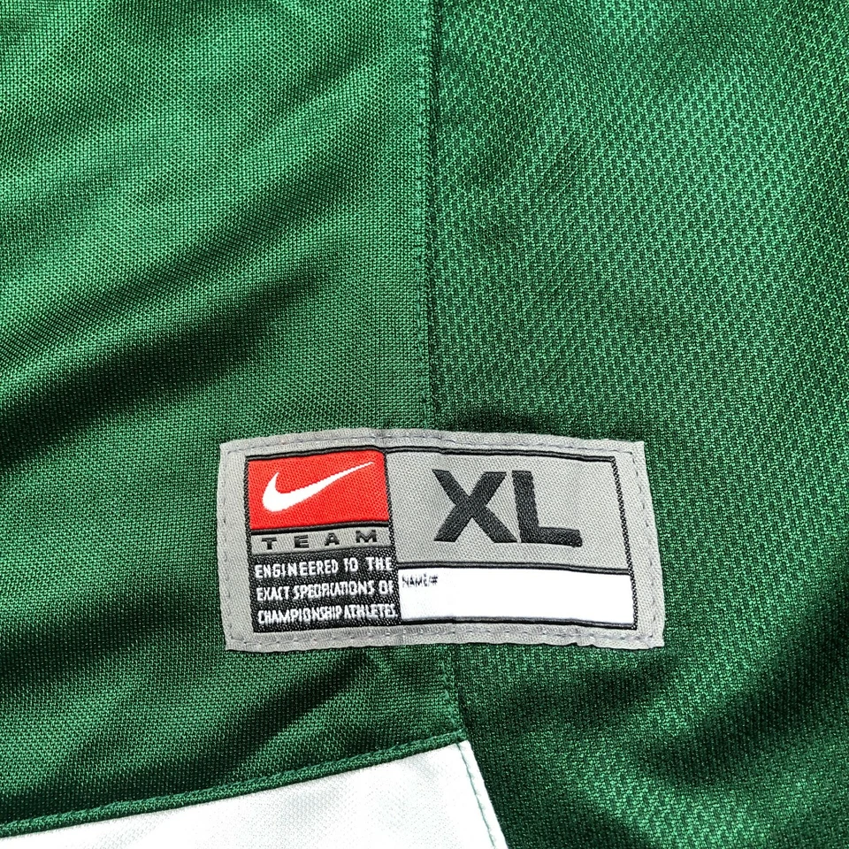 Camiseta deportiva de fútbol Nike para niñas XL verde brillante blanca cuello en V calce seco nueva con etiquetas Foto 2 de 4