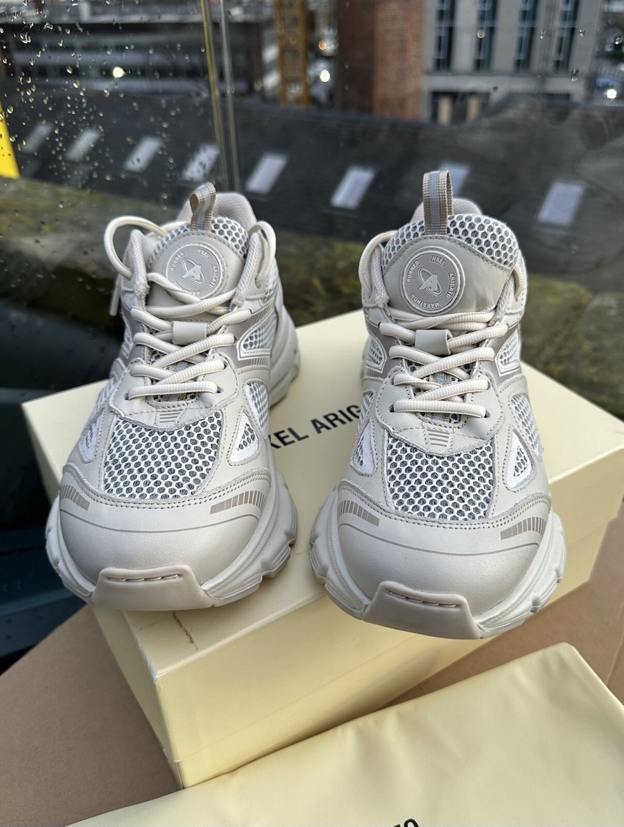 SOLD OUT £300 ** AXEL ARIGATO ** Marathon Runner Trainers Shoes Beige Size  EU 39