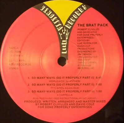 The Brat Pack - So Many Ways (Do It Properly Part II) - Vendetta Records (2) - V