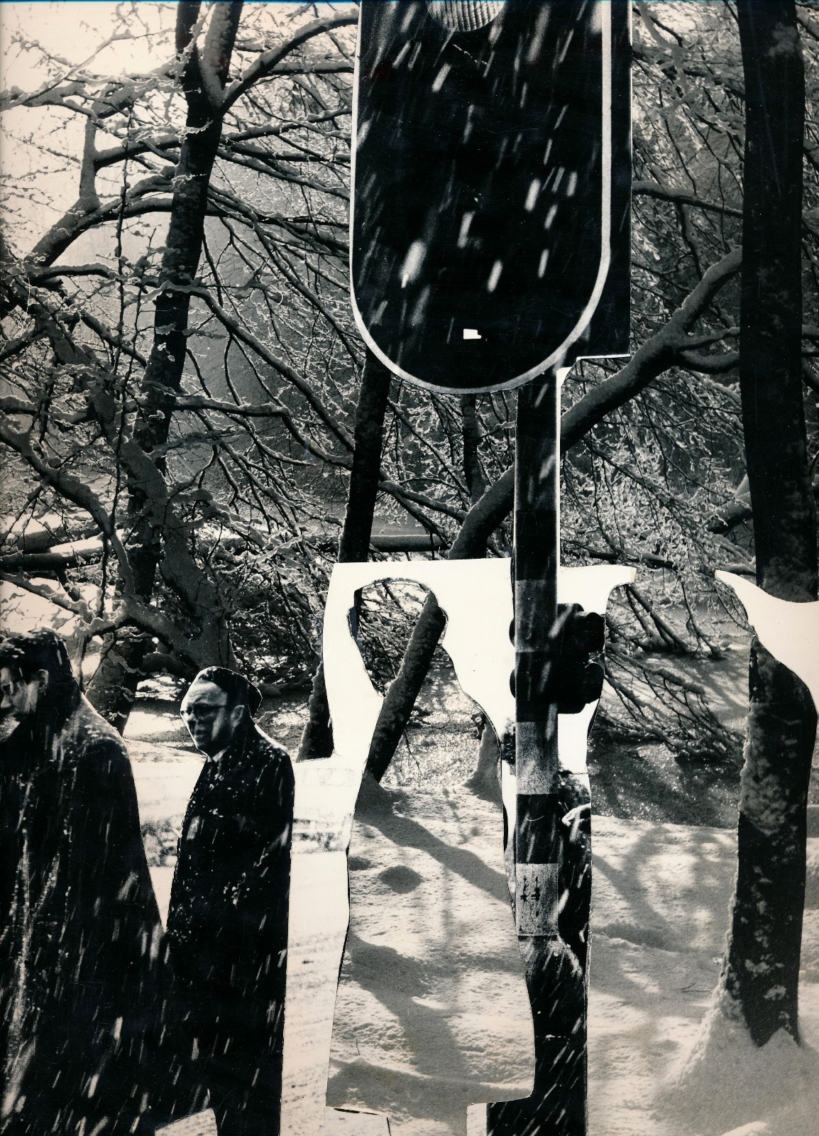 1960s era silver print photo collage beautiful dimensions