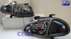 JDM OE Black Headlights & Black Corner lights for 92-97 Honda CRX Del Sol VtiR