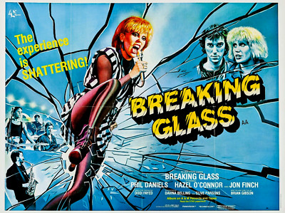 1980 Breaking Glass Original Movie Poster Linen British Cult Hazel O'Connor Rock