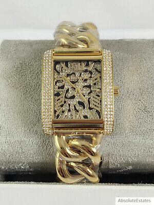 NEW Michael Kors Emery Leopard Glitz Gold Chain Watch MK7437 NEW Michael Kors Emery Leopard Glitz Gold Chain Watch MK7437