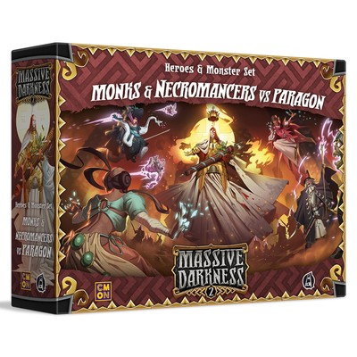 Massive Darkness 2 Monks and Necromancers vs The Paragon Heroes and Monsters ...