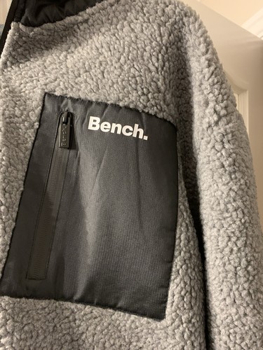 Mens Bench Brecon Zip Through Sherpa Fleece With Hood Size XL NWT - Picture 5 of 7