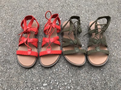 woven gladiator sandals