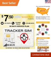 Reliable 5G GSM SIM Card for Pet, Kid, Senior Tracking Devices - 30-Day Plan