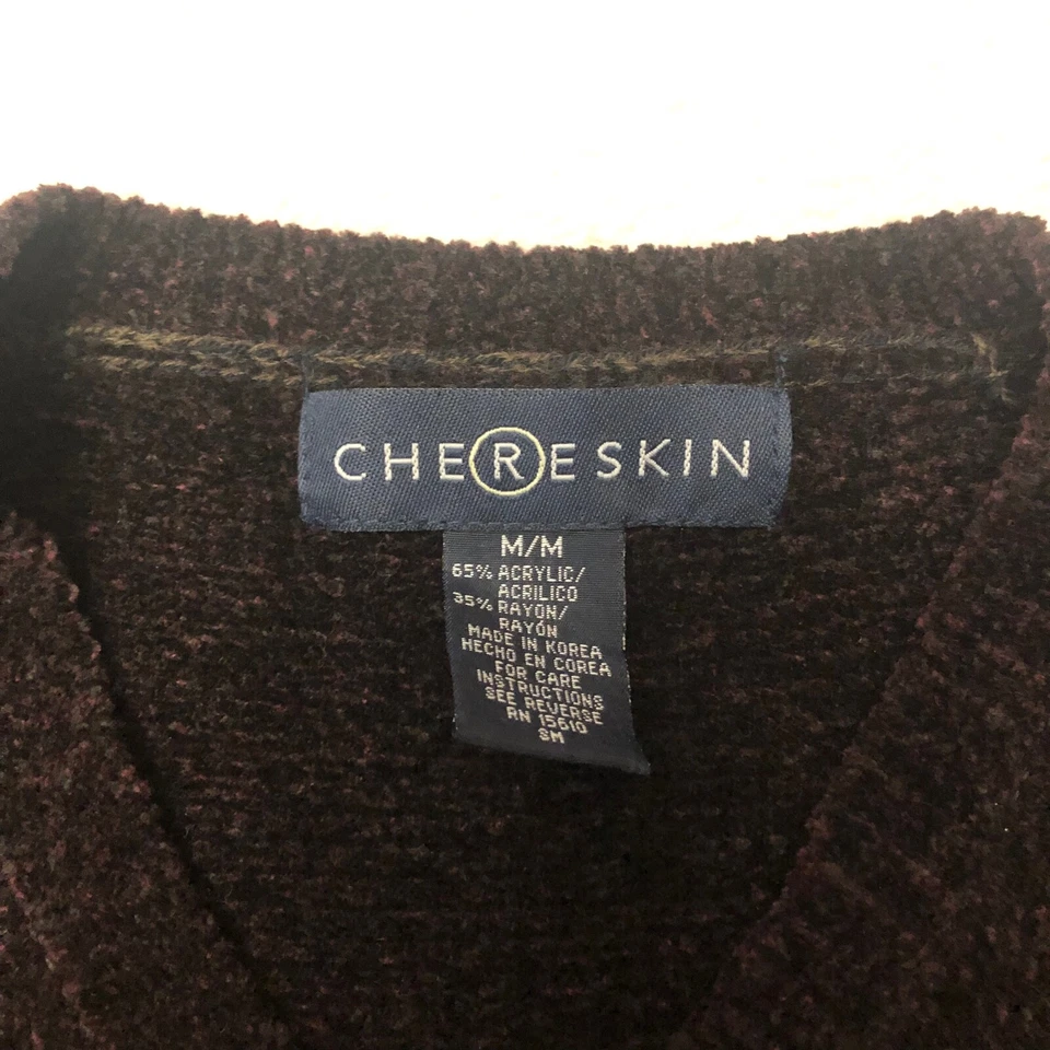 Suéter Chereskin Para Hombre Mediano Púrpura Acrílico Rayón Manga Larga Pullover Foto 2 de 4