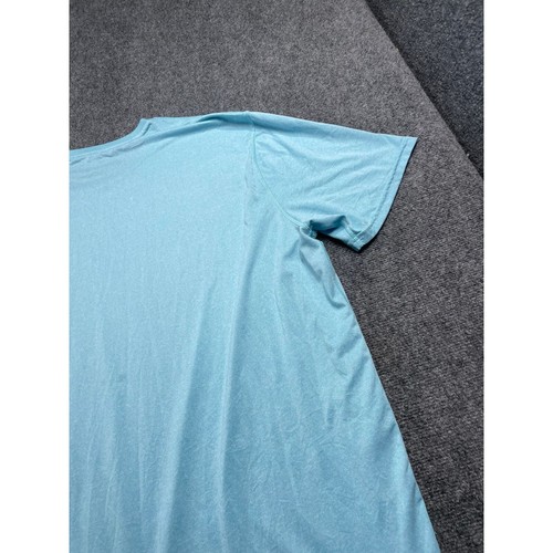 Men's Blue T-Shirt Short Sleeve Crew Neck Pullover Size 3LT - Picture 9 of 14