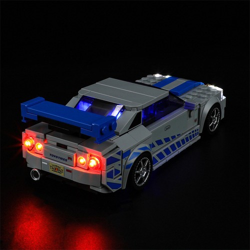 Kit de luces LED para Lego 76917 2 Fast 2 Furious Nissan Skyline GT-R (R34) - Imagen 7 de 15