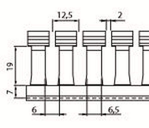 1 metro -1""x1,5""x2m Cableado Blanco Alta Densidad Conducto y Cubierta UL/CSA Listado - Imagen 3 de 5