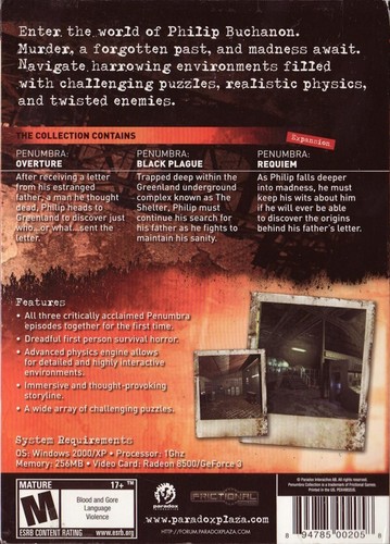 Penumbra Collection PC Game Paradox Windows 10 11 Overture Black Plague Requiem - Picture 2 of 2