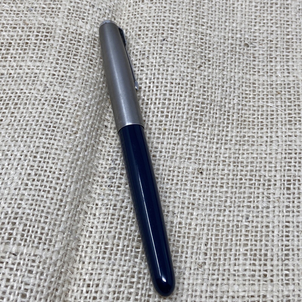 Vintage '50-52 Parker #51 Special Navy Blue & Gray w/ Steel Nib | eBay