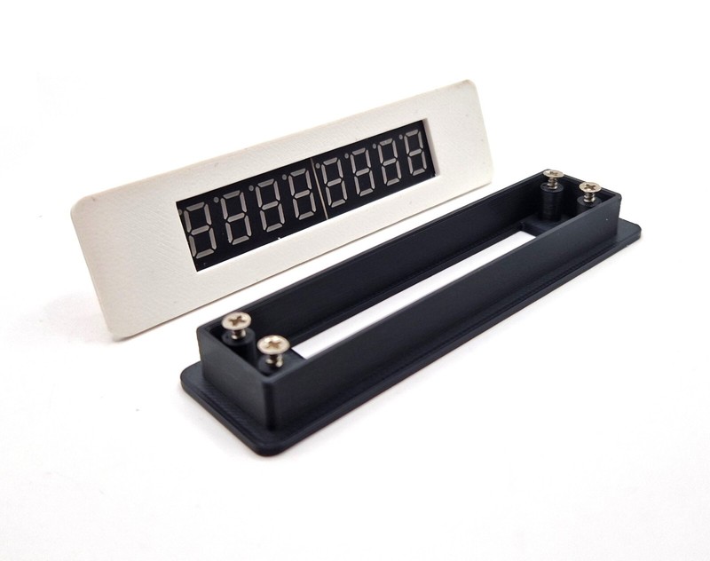 Mounting frame for MAX7219 LCD display Arduino segment display