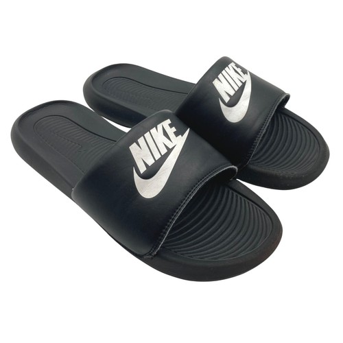 Sandalias chanclas Nike para mujer VICTORI One Slide CN9677-005 talla 9 negras blancas - Imagen 2 de 13