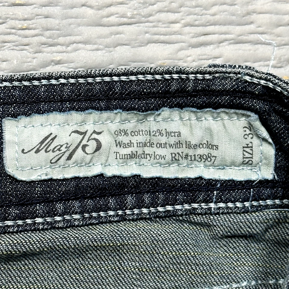 Pantalones de mezclilla 575 para mujer 32 azul campana 31 entrepierna botón centavo vintage usados en excelente estado Foto 4 de 4