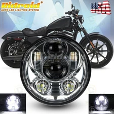 5-3/4 5.75" LED Headlight Hi/Lo Beam Projector for Harley-Davidson Sportster 883
