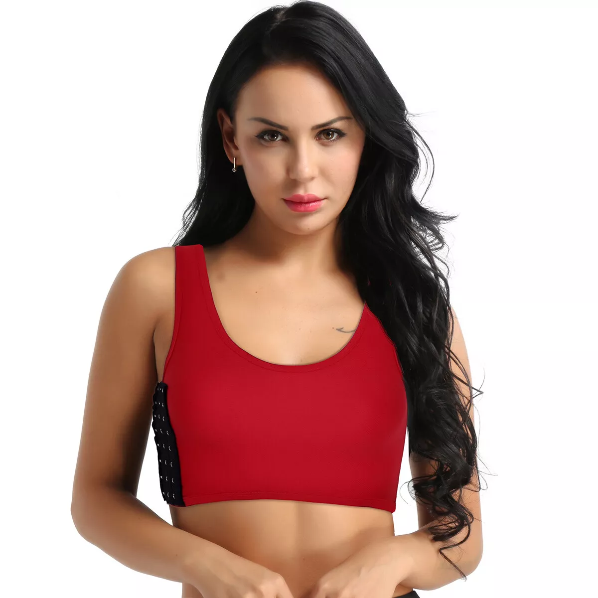 Women Breathable Tops Super Flat Body Chest Binder Tomboy Lesbian Sport  Tank Top | eBay