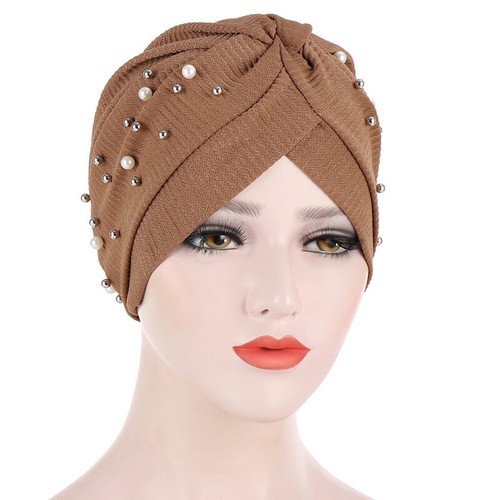 Flower Turban Hijab Hat Head Cover Wrap Scarf Bonnet Chemo Cap Hair Loss Bandana - Picture 25 of 26