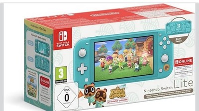 Nintendo Switch Lite Animal Crossing: New Horizons Edition Türkis 32GB PAL