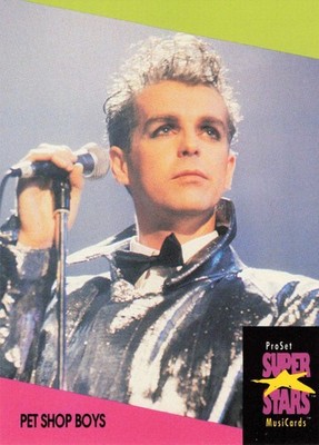Pet Shop Boys Neil Tennant 1991 Super Stars MusiCards ProSet #105