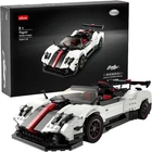 RASTAR PAGANI ZONDA CINQUE WHITE SET OF 1024pcs 1:16 BUILDING BLOCKS BRICK NEW