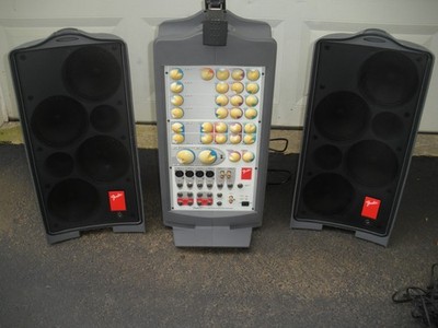 Fender Passport P-250 069-1002 Gray Speaker System With Cables